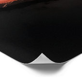 Playful Kitten Cat with Yarn Watercolor Print Poster (Ecke)