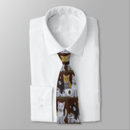 Playful Kittens Neck Tie Krawatte