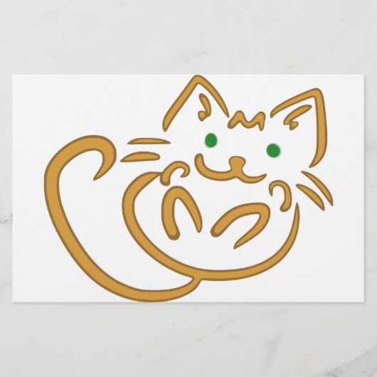 Playful Kitty Briefpapier (Vorderseite)