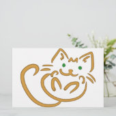 Playful Kitty Briefpapier (Stehend Vorderseite)