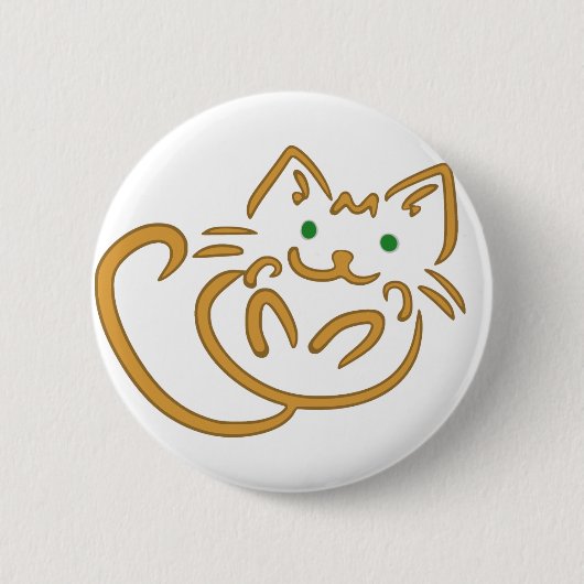 Playful Kitty Button (Vorderseite)