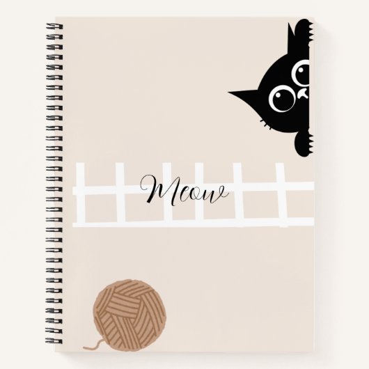 Playful Kitty Notebook Notizblock (Vorderseite)