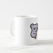 Playful Koala – Cute Kawaii Illustration Kaffeetasse (Vorderseite Links)