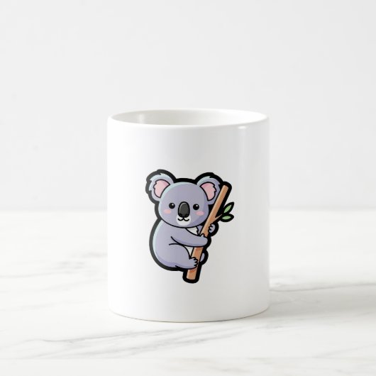 Playful Koala – Cute Kawaii Illustration Kaffeetasse (Mittel)