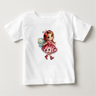 Playful Ladybug Baby T-shirt