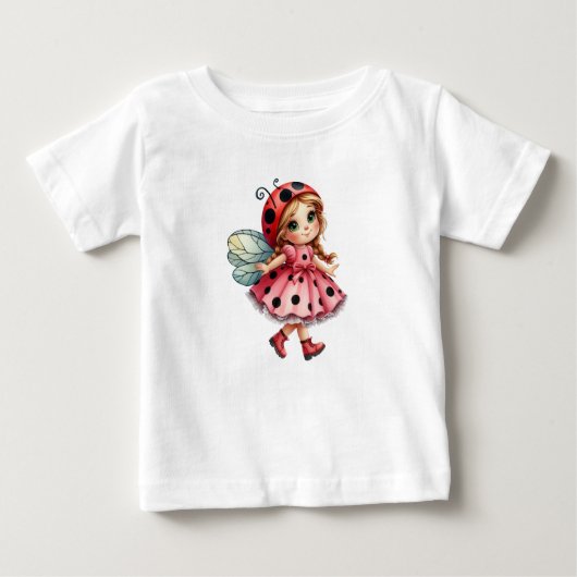 Playful Ladybug Baby T-shirt (Vorderseite)