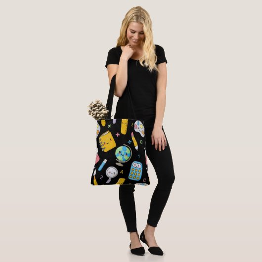 Playful Learning – Cute Education Seamless Pattern Tasche (Am Model)