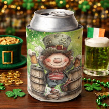 Playful Leprechaun Illustration 
