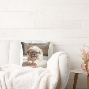 Playful Lhasa Apso Personalisiert Kissen