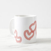 "PLAYFUL LITTLE HEARTS" Klassische Tasse, 11 oz Ka Kaffeetasse (Vorderseite Links)