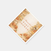 Playful Little Meatball Baby Shower Serviette (Ecke)