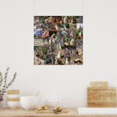 Playful Meerkats Large Foto Collage, Poster (Küche)