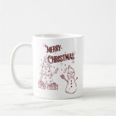 Playful Merry Christmas Kaffeetasse (Links)