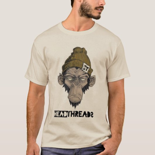 Playful Monkey Graphic T-Shirt (Vorderseite)