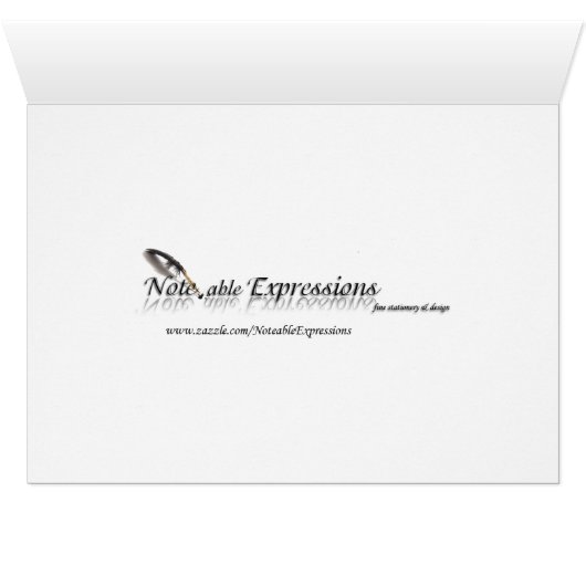 Playful Monogramm in weises Grün-Brown-Tischnummer (Innenansicht Horizontal (Unten))