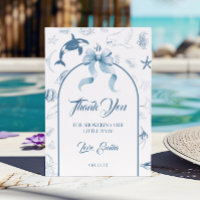 Playful Ocean Blue Sea Life Baby Dusche