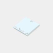 Playful Ocean Sharks Blue Design Post-it Klebezettel (angewinkelt)