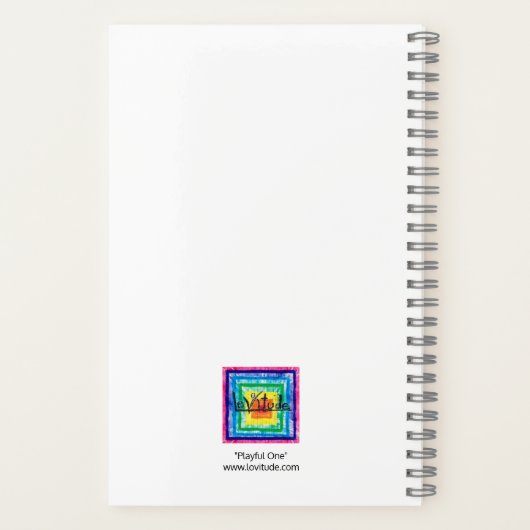 Playful One Lovitude Small Journal  Notizblock (Rückseite)