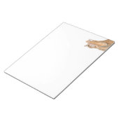 Playful orange tabby cat notizblock (angewinkelt)