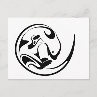 Playful Otter Postkarte