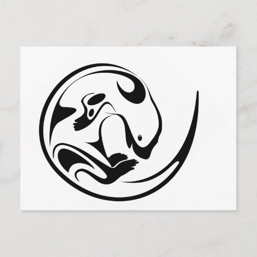 Playful Otter Postkarte (Vorderseite)