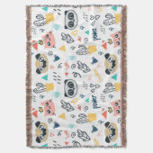 Playful Panda & Friends - Süße Tier Decke (Vorderseite Vertikal)