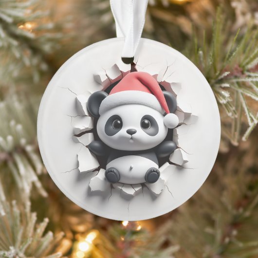 Playful Panda Holiday Breakout Ornament (Baum)