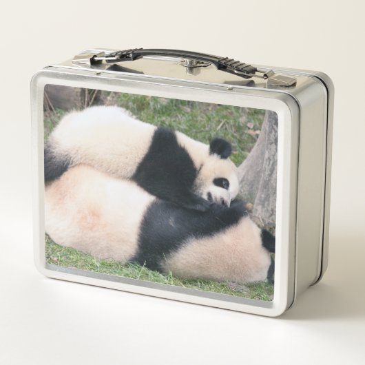Playful Panda Metal Lunchbox (Rückseite)