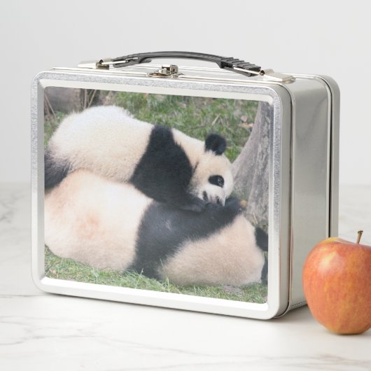 Playful Panda Metal Lunchbox (Beispiel)