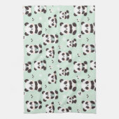 Playful Panda Pattern Geschirrtuch (Vertikal)