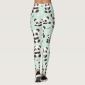 Playful Panda Pattern Leggings (Rückseite)