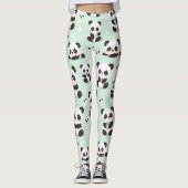 Playful Panda Pattern Leggings (Vorderseite)