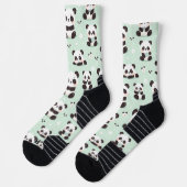 Playful Panda Pattern Socken (Links)