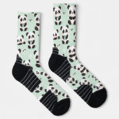 Playful Panda Pattern Socken (Rechts)