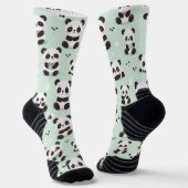 Playful Panda Pattern Socken (Gewinkelt)