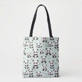 Playful Panda Pattern Tasche (Vorderseite)
