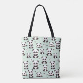 Playful Panda Pattern Tasche (Rückseite)