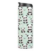Playful Panda Pattern Thermosbecher (Nach rechts gedreht)