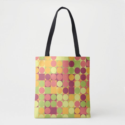 Playful Pastel Tiles Tasche (Vorderseite)