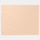 Playful Peach Beige Fleecedecke (Vorderseite (Horizontal))