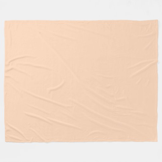 Playful Peach Beige Fleecedecke (Vorderseite (Horizontal))