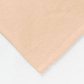 Playful Peach Beige Fleecedecke (Ecke)