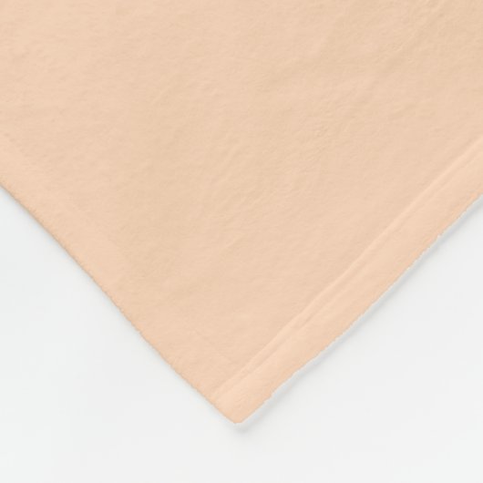 Playful Peach Beige Fleecedecke (Ecke)