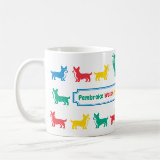 Playful Pembroke Welsh Corgi Tasse