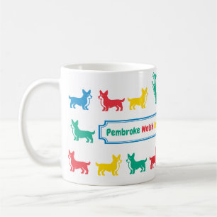 Playful Pembroke Welsh Corgi Tasse