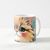Playful Persian Cat Kaffeetasse (VorderseiteRechts)