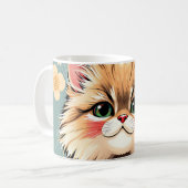 Playful Persian Cat Kaffeetasse (Vorderseite Links)