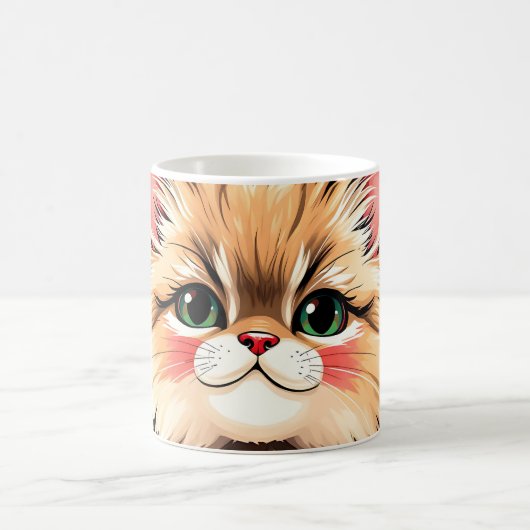 Playful Persian Cat Kaffeetasse (Mittel)