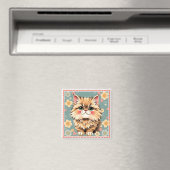 Playful Persian Cat Magnet (In Situ (Geschirrspüler))