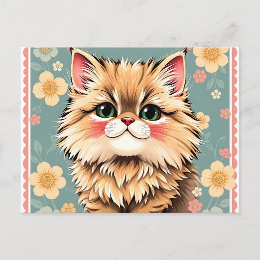 Playful Persian Cat Postkarte (Vorderseite)